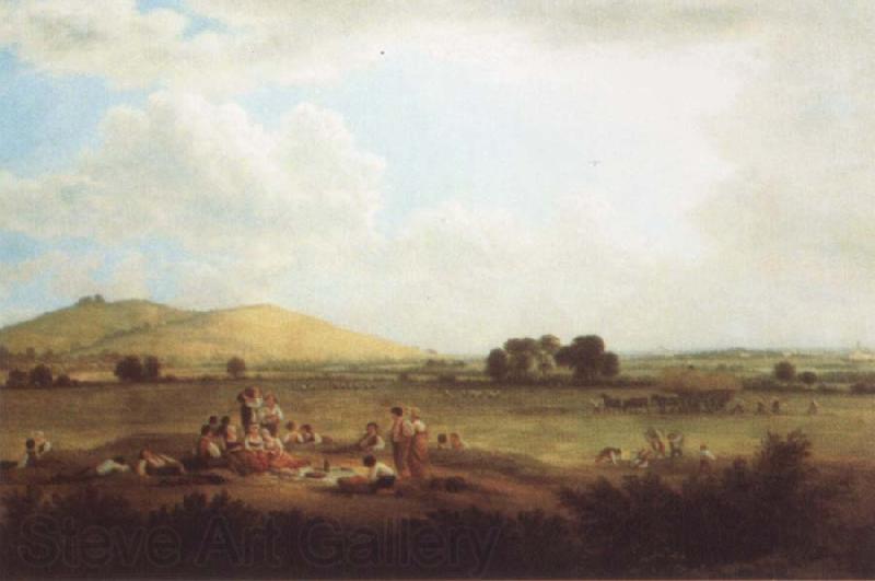 John glover Hayfield near Primrose Hill 1817 Norge oil painting art